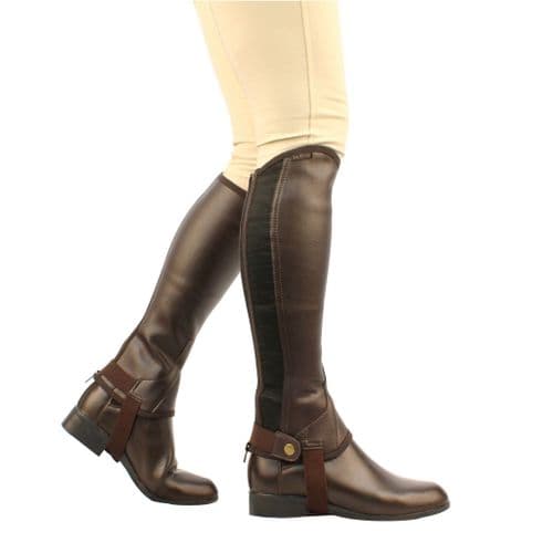 Saxon Equileather Unisex Adults Half Chaps