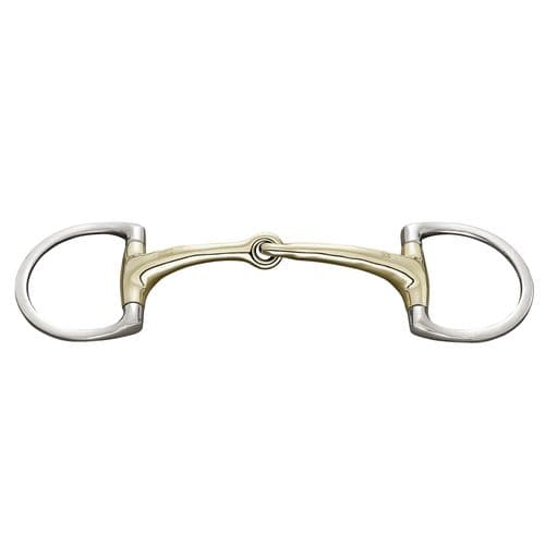 Sprenger Dynamic RS Eggbutt bit with D-shaped rings - Single Jointed