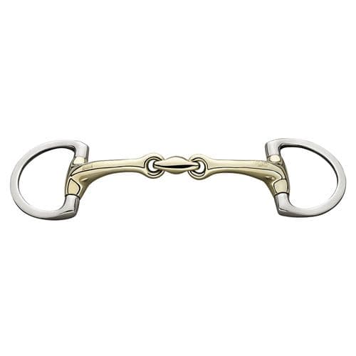 Sprenger Dynamic RS Eggbutt Bradoon with D-shaped rings - Double Jointed Bit