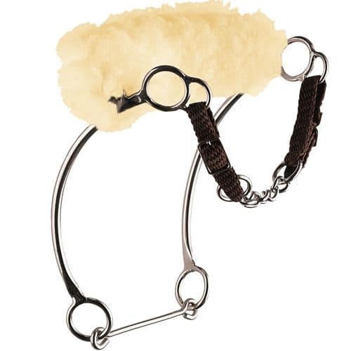 Sprenger Kombi-Hackamore with Lambswool Covered Noseband