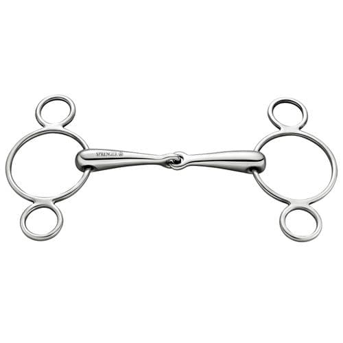 Sprenger Stainless Steel 3-Ring Vienna Single Jointed Bit