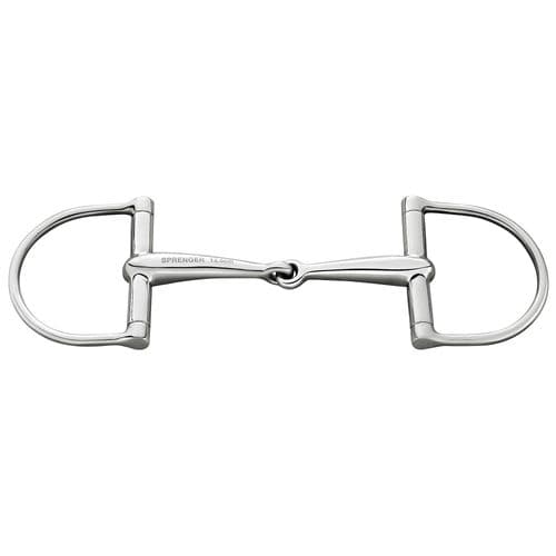 Sprenger Stainless Steel D-Ring Snaffle Bit - Single Jointed