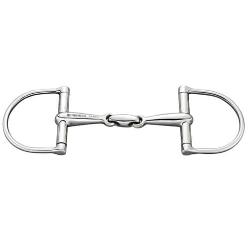 Sprenger Stainless Steel D-Ring Snaffle Bit  with Lozenge