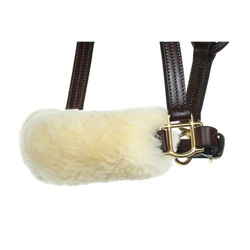 Stephens Sheepskin Noseband Cover with Velcro