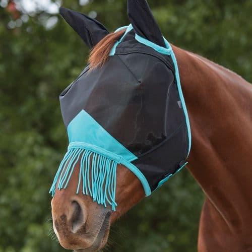 Weatherbeeta Comfitec Deluxe Fine Mesh Mask With Ears & Tassels