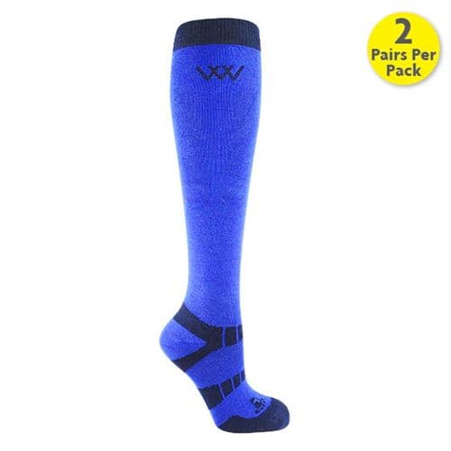Woof Wear Long Bamboo Waffle Riding Socks (2 pack)