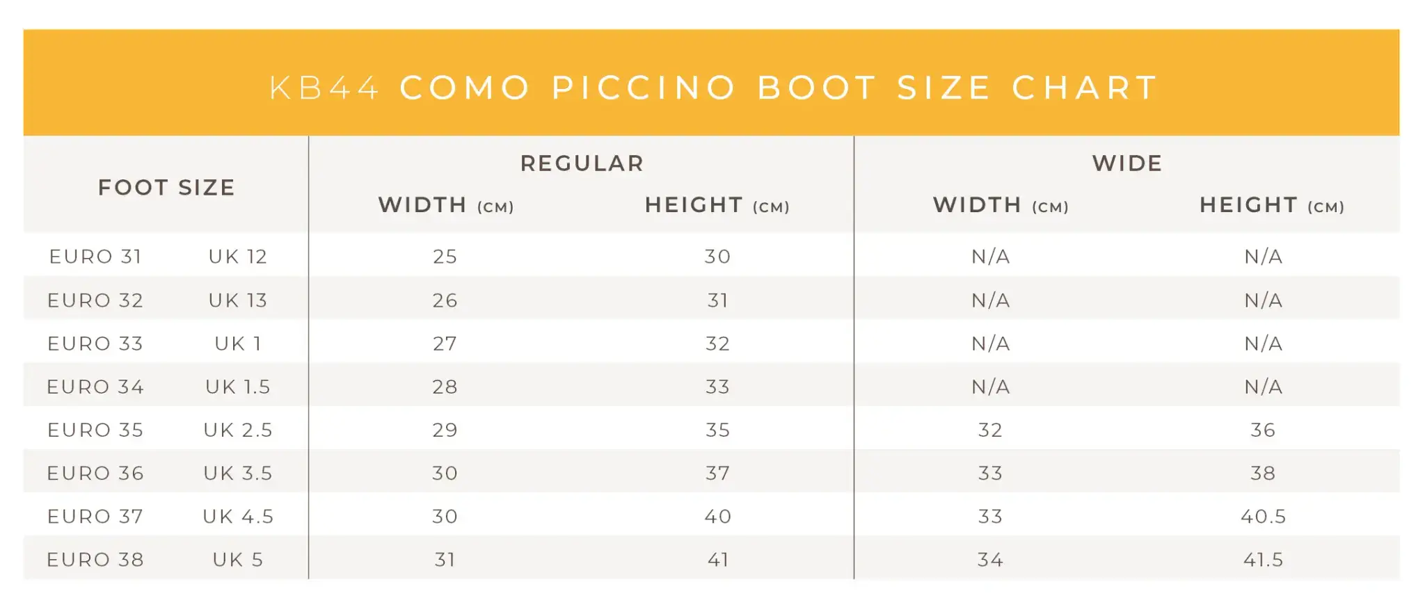 Brogini Kids Como Piccino Black Patent Top Riding Boots Size Chart