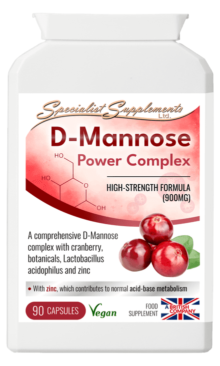D-Mannose Power Complex x 90 Capsules; 900mg Per Serving; Specialist Supplements