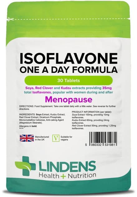 Isoflavone One A Day Formula x 30 Tablets; Menopause; Lindens