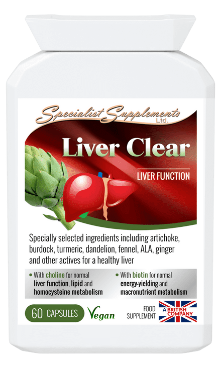 Liver Clear x 60 Veg-Caps; Detox, Liver Cleanse; Specialist Supplements