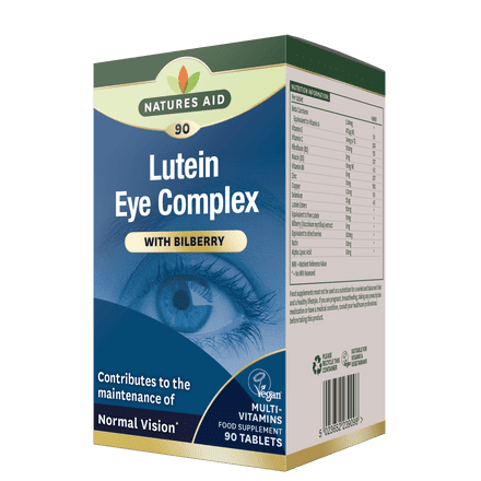 Lutein Eye Complex with Bilberry x 30/90 Tablets; Normal Vision; Natures Aid