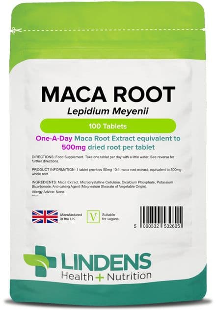 Maca Root 500mg x 100 Tablets; Lindens