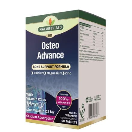Osteo Advance Bone Support Formula x 60 Tablets; Natures Aid