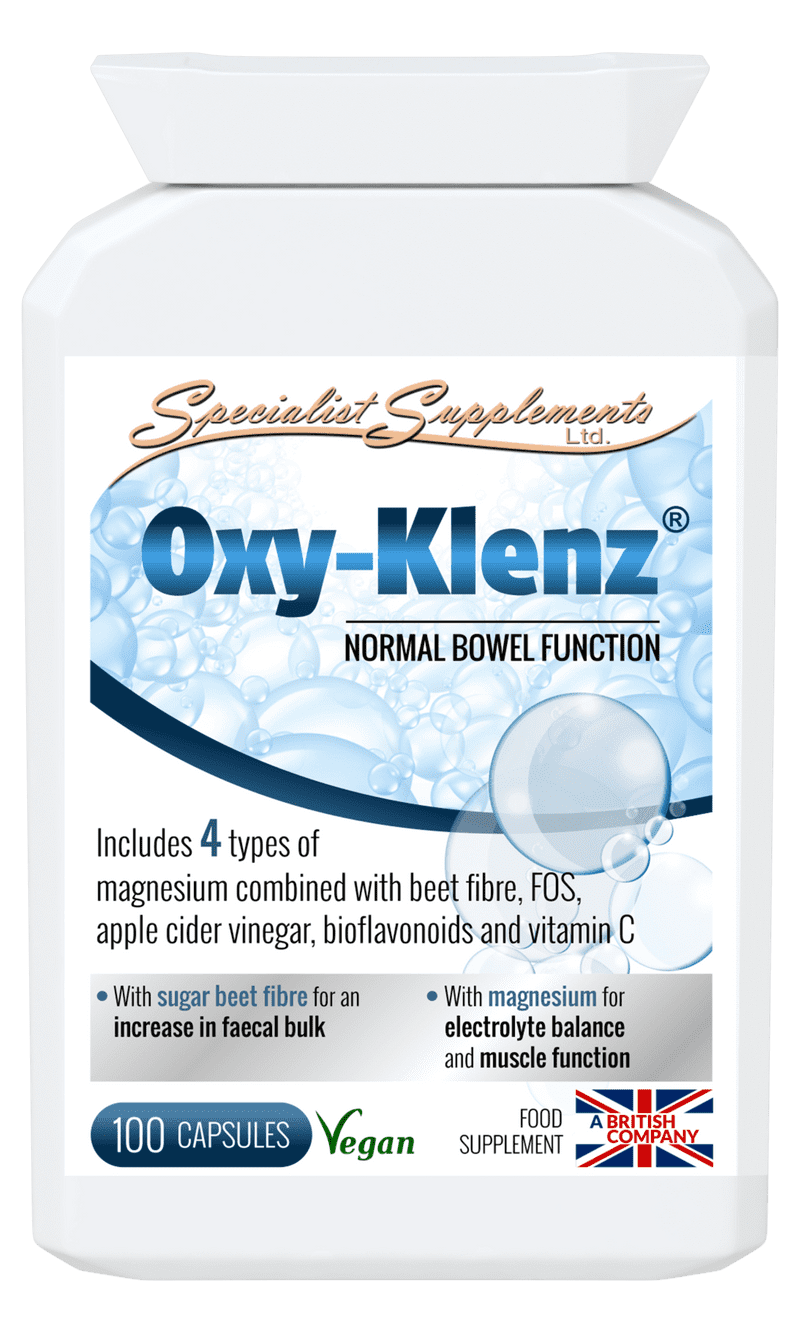 Oxy-Klenz x 100 Veg-Caps; Magnesium Based Bowel Support; Specialist Supplements