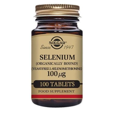 Selenium (Yeast Free) 100mcg x 100 Tablets; Solgar