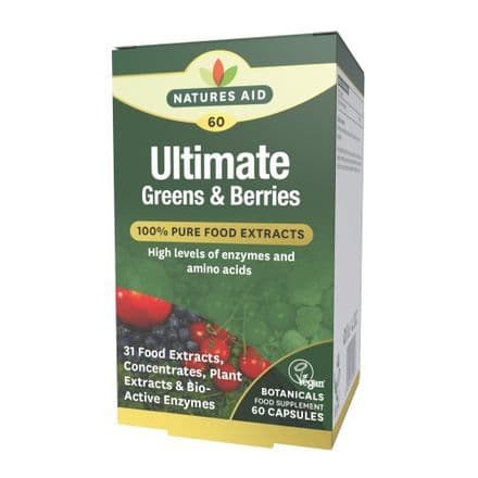 Ultimate Greens & Berries x 60 Capsules; Natures Aid