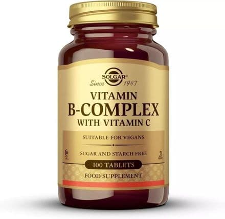 Vitamin B-Complex With Vitamin C x 100/250 Tablets; Solgar