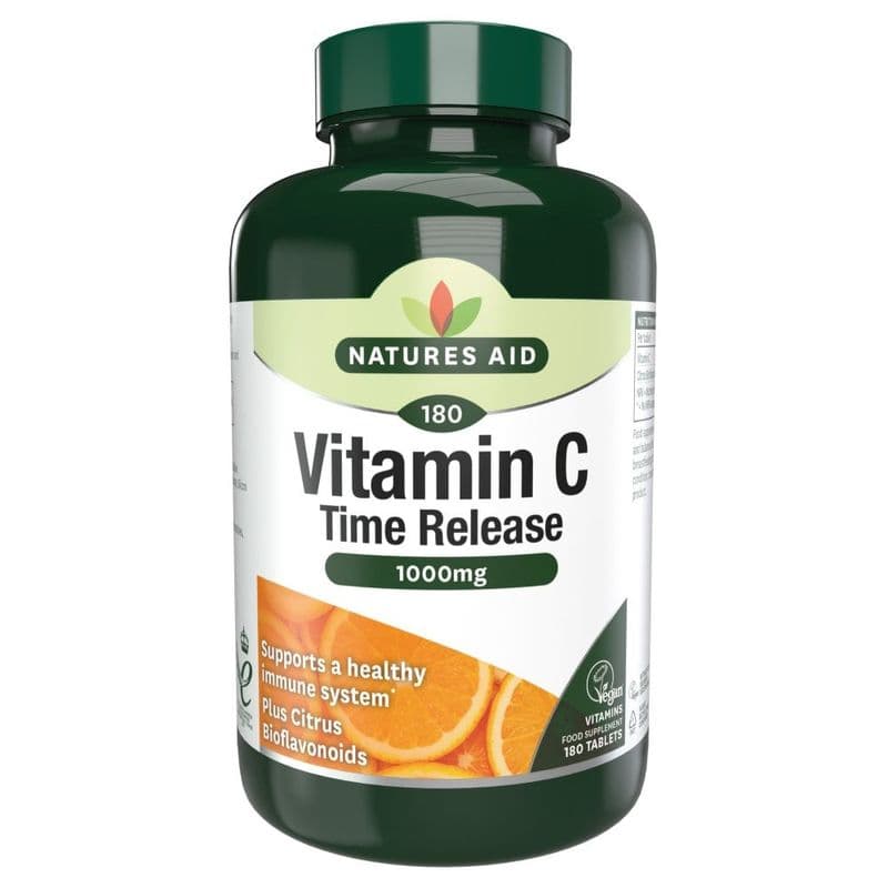 Vitamin C 1000mg Time Release x 30-180 Tablets; Natures Aid