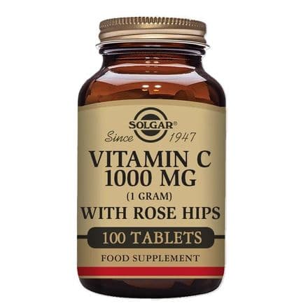 Vitamin C 1000mg With Rose Hips x 100/250 Tablets; Solgar