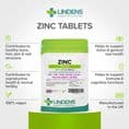 Zinc Citrate 50mg x 100 Tablets; One A Day; Skin, Bones, Immune; Lindens