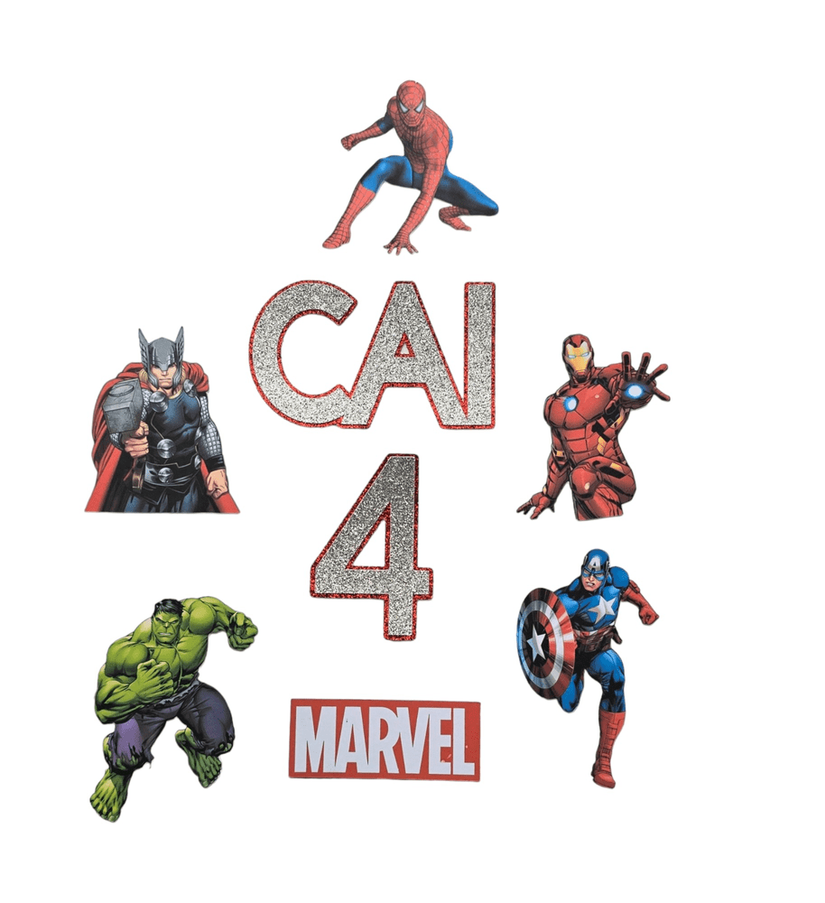 Marvel Cake Topper Set
