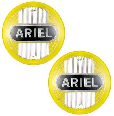 Ariel Fuel Tank Badges in Yellow (pair)