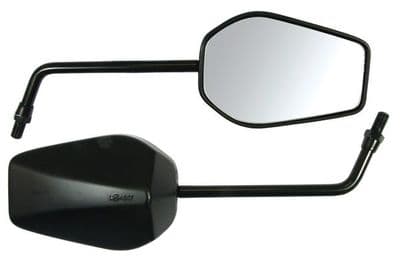 Black bar mounted Mirrors