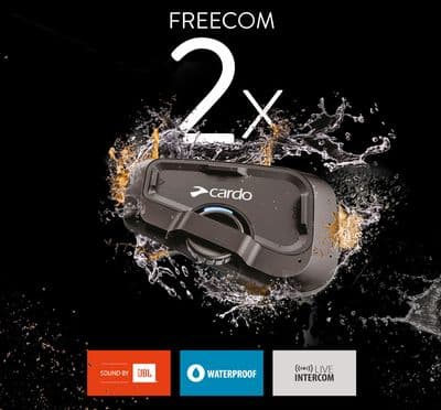 Cardo Freecom 2X Bluetooth Intercom - Duo Pack