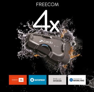 Cardo Freecom 4X Bluetooth Intercom - Single