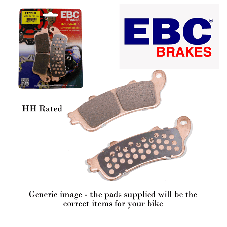 EBC HH Front Disc Pads Right Caliper - Suzuki SV650 ABS Model 07-15