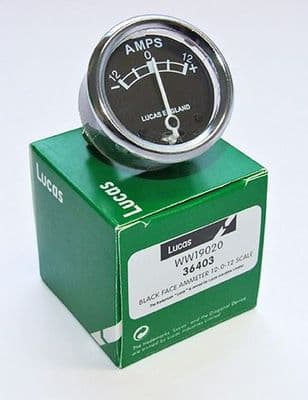 Genuine Lucas Ammeter - 12 volt / 12 amp