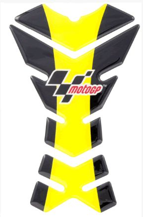 Moto GP 3-Piece Tank Pad - Black/Yellow