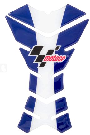 Moto GP 3-Piece Tank Pad - Blue/White