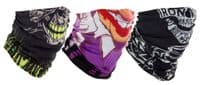 Motorcycle 'Faces' Neck Tube - pack of 3