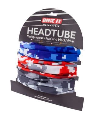 Motorcycle 'Urban Camo' Neck Tube - pack of 3