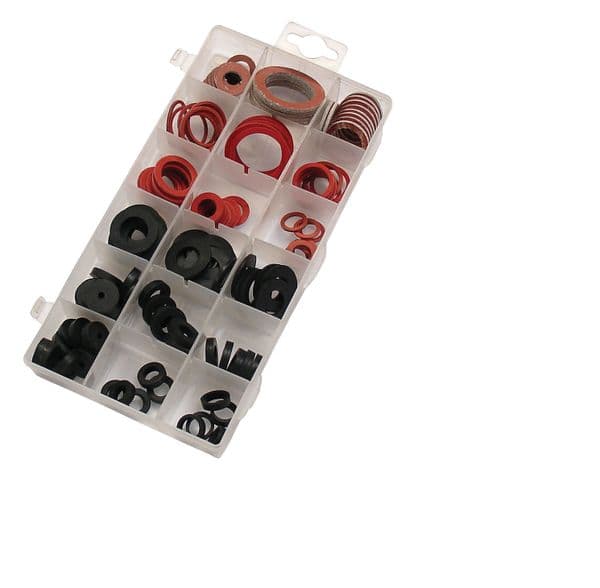 Rubber/Fibre Washer Assortment 141 pieces