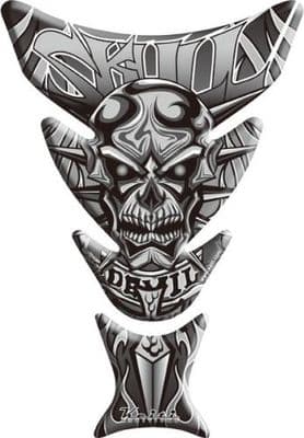 Skull Black Tank Pad by Keiti