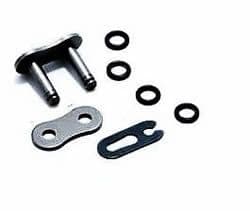 JT 530X1R Steel Rivet Link – Hollow X-Ring Chain Connector – Blackened Steel, Thailand