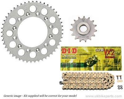 Steel Sprockets and Gold DID X-Ring Chain - Honda XL1000 Varadero (99-13)