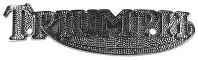 Triumph Metal Fuel Tank Badges (pair) - 1978 onwards