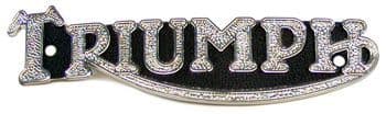 Triumph Metal Fuel Tank Badges (pair)