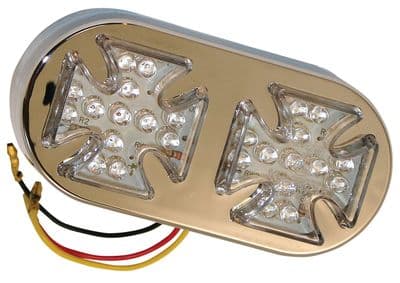 Twin Maltese Cross LED Rear Light