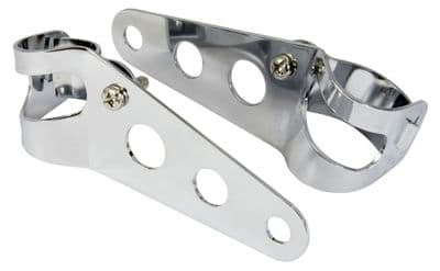 Universal Chrome Headlight Mounting Brackets