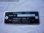Standard 8 Commission plate