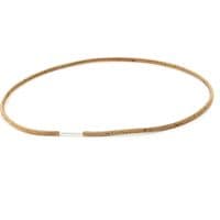 3mm Cork Necklace With Sterling Silver Twist Clasp