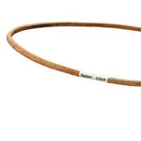 3mm Cork Necklace With Sterling Silver Twist Clasp