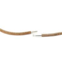 3mm Cork Necklace With Sterling Silver Twist Clasp