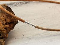 3mm Cork Necklace With Sterling Silver Twist Clasp