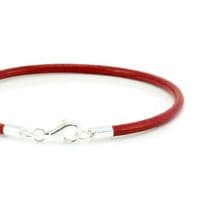 Greek Leather Bracelet With Sterling Silver Clasp