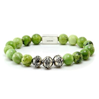 Mens Classic Chrysotine & Silver Bracelet